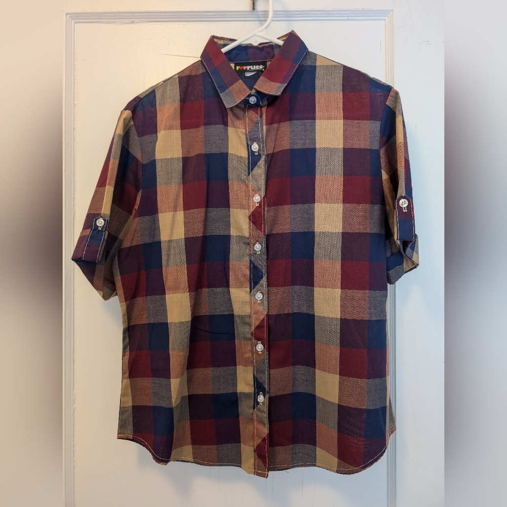 Vintage 1990s Russ checked shirt